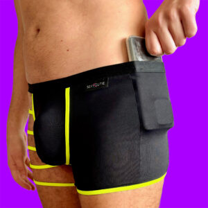 Short hibrido Sculpted Lines – Amarillo Fluor