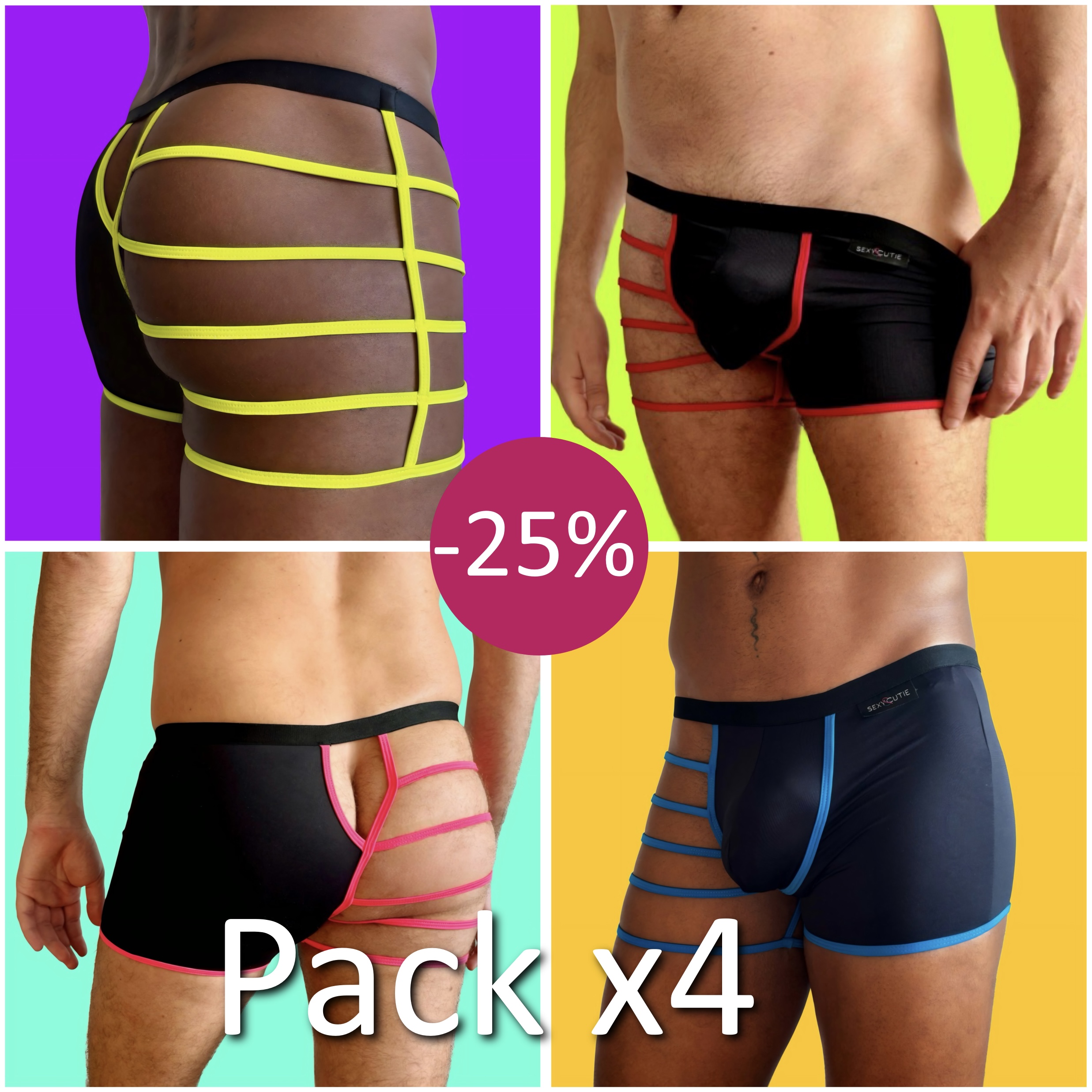 Pack x4 Sculpted Lines