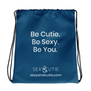 Bossa amb text "Sigues bonica. Sigues sexy. Sigues tu" per a dones segures i atractives.