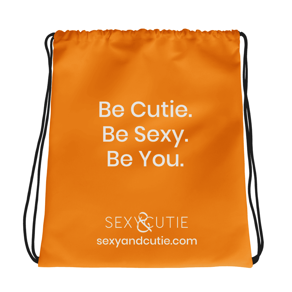 Bossa de corda Sexy & Cutie amb missatge motivador.